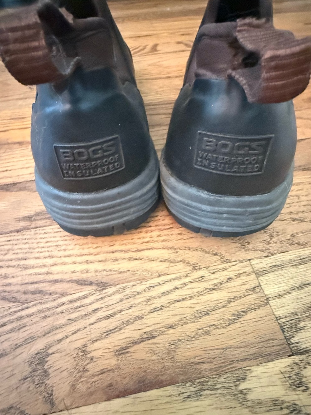BOGS Men’s Waterproof Insulated Chelsea Boots Black/Brown Size 10.5 - Picture 2 of 3